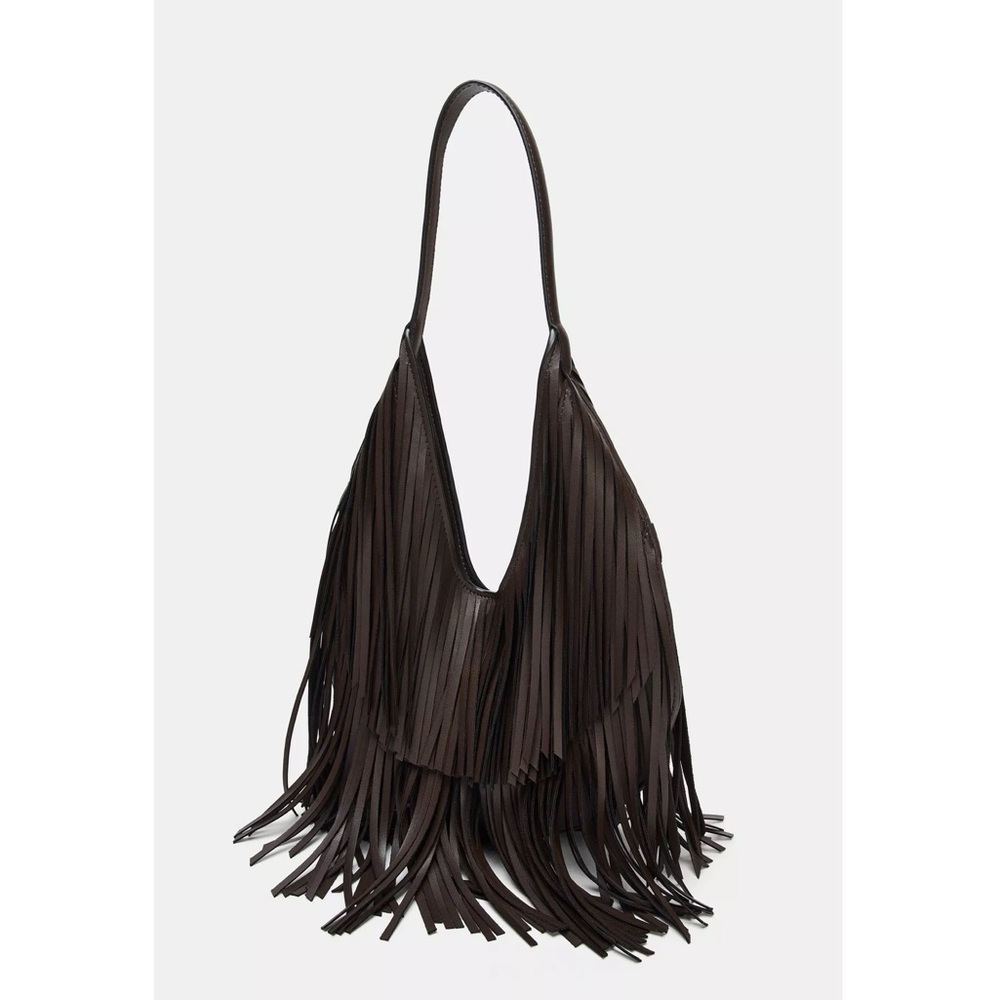 Zara FRINGED SHOPPER BAG